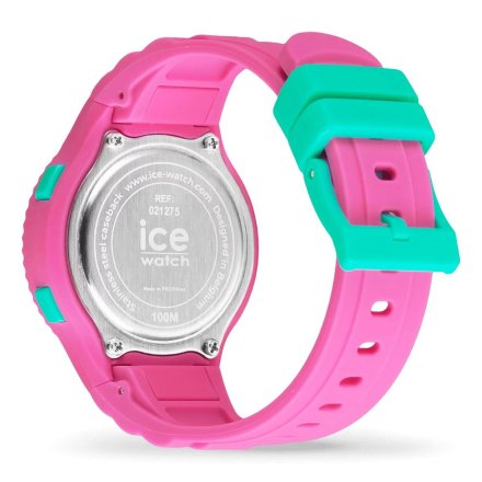 Różowy zegarek elektroniczny Ice-Watch Digit S Pink Turquoise 021275  + TOREBKA KOMUNIJNA