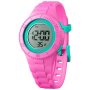 Różowy zegarek elektroniczny Ice-Watch Digit S Pink Turquoise 021275  