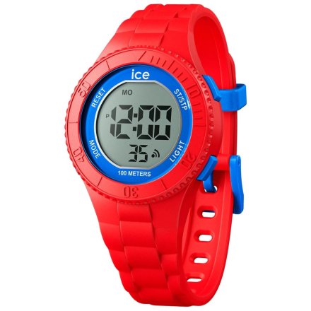 Czerwony zegarek elektroniczny Ice-Watch Digit S Red Blue 021276