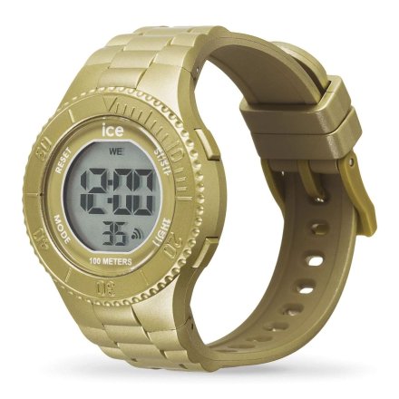 Złoty zegarek elektroniczny Ice-Watch Digit S Gold Metallic 021277