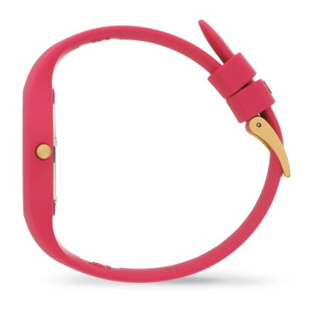 Różowy zegarek Ice-Watch Glam Colour S złote cyferki 021328 