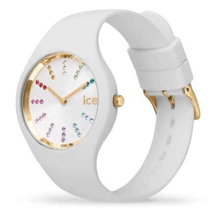 Biały zegarek Ice-Watch Cosmos kolorowe indeksy 021342