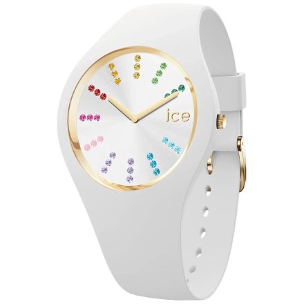 Biały zegarek Ice-Watch Cosmos kolorowe indeksy 021342
