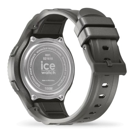 Grafitowy zegarek elektroniczny Ice-Watch Digit S Anthracite Metallic 021610 z wyświetlaczem 