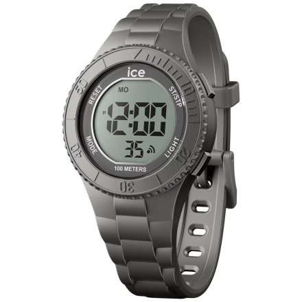 Grafitowy zegarek elektroniczny Ice-Watch Digit S Anthracite Metallic 021610