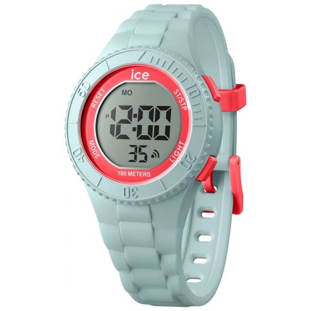 Błękitny zegarek Ice-Watch Digit S 021617 z elektronicznym wyświetlaczem