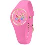 Różowy zegarek Ice-Watch S Flower Pinky Bloom 021731 z kwiatami na tarczy