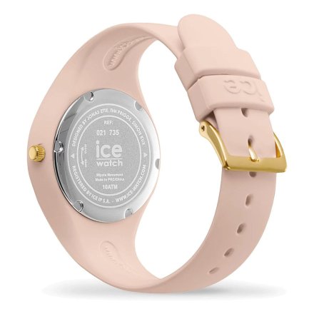 Różowy zegarek Ice-Watch S Flower Pink Aquarel 021735 z kwiatami na tarczy