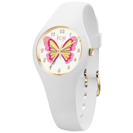 Biały zegarek dziecięcy Ice watch 021951 z motylkiem Ice Fantasia XS