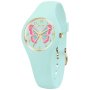 Błękitny zegarek dziecięcy Ice watch 021953 z motylkiem Ice Fantasia XS 