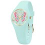 Błękitny zegarek dziecięcy Ice watch 021953 z motylkiem Ice Fantasia XS