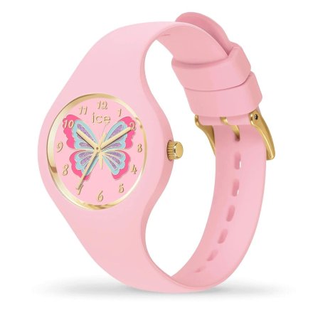 Różowy zegarek dziecięcy Ice watch 021955 z motylkiem Ice Fantasia S 