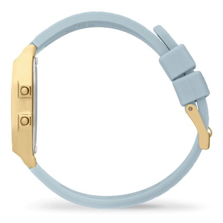 Złoty zegarek elektroniczny Ice-Watch DIGIT RETRO 022058 błękitny + TOREBKA KOMUNIJNA