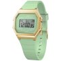 Złoty zegarek elektroniczny Ice-Watch DIGIT RETRO 022060 zielony 