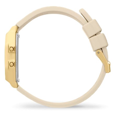 Złoty zegarek elektroniczny Ice-Watch DIGIT RETRO 022062 beżowy