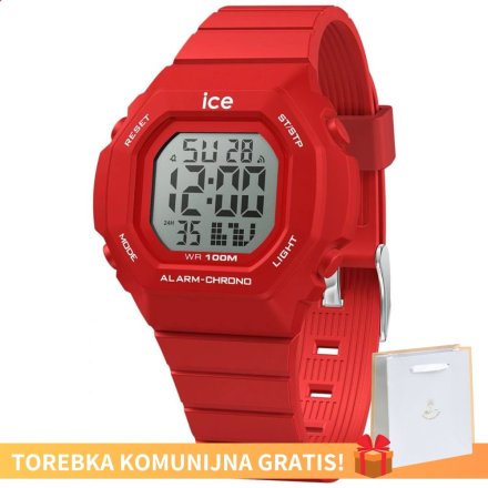Czerwony zegarek elektroniczny Ice-Watch ICE DIGIT ULTRA 022099 + TOREBKA KOMUNIJNA