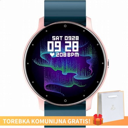 Smartwatch na Komunię dla dziecka różowo-granatowy GT1-4