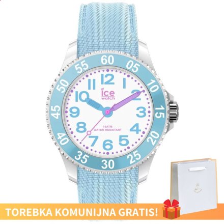 Błękitny zegarek dziecięcy ze wskazówkami Ice-Watch Cartoon 018936 + TOREBKA KOMUNIJNA