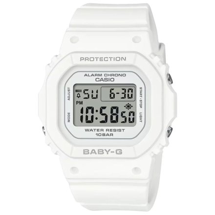 Biały zegarek Casio Baby-G prostokątny BGD-565U-7ER