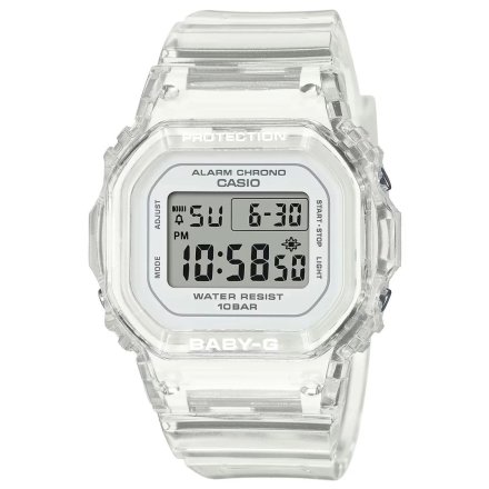 Przeżroczysty zegarek Casio Baby-G prostokątny BGD-565US-7ER