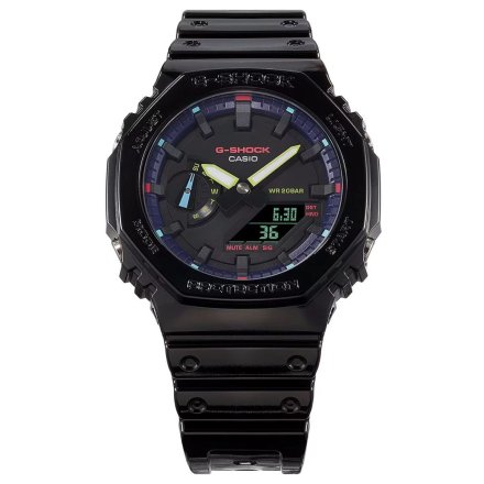 Czarny zegarek Casio G-Shock GA-2100RGB-1AER