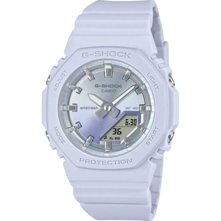 Liliowy zegarek Casio G-SHOCK damski GMA-P2100SG-2AER