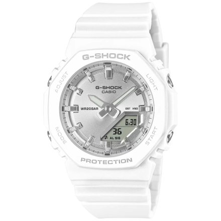 Biały zegarek Casio G-SHOCK damski GMA-P2100VA-7AER