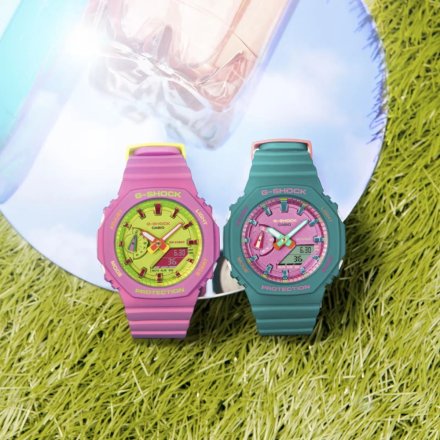 Różowy zegarek Casio G-SHOCK damski GMA-S2100BS-4AER
