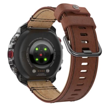 Polar Grit X2 PRO Titan brązowy skórzany M/L zegarek sportowy z GPS i wysokościomierzem