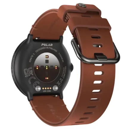 Polar Ignite 3 Titanium Brązowy skórzany M/L