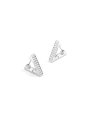 Srebrne kolczyki Guess kryształki trójkąty CRAZY EARRINGS JUBE03306JW-RH 