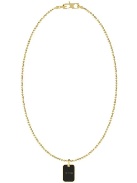 Złoty łańcuszek męski nieśmiertelnik Guess LEGACY JUMN03212JW-YGBK 