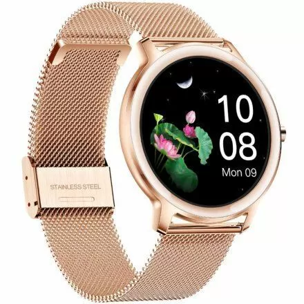 Smartwatch damski Rubicon Pamela różowozłoty