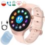 Smartwatch damski Rubicon Classic różowy + ochrona ekranu