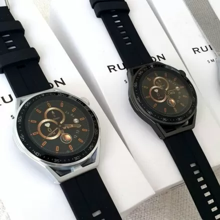 Smartwatch męski Rubicon Ryan czarny na bransolecie + pasek