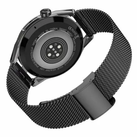 Smartwatch męski Rubicon Ryan czarny na bransolecie + pasek