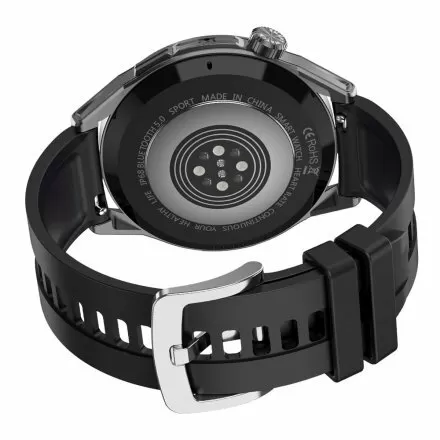 Smartwatch męski Rubicon Ryan czarny na bransolecie + pasek