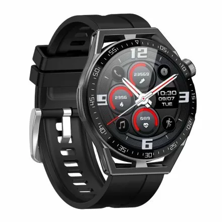 Smartwatch męski Rubicon Ryan czarny + ochrona ekranu