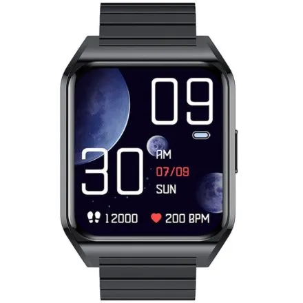 Smartwatch Rubicon Trend czarny na bransolecie z funkcją rozmowy