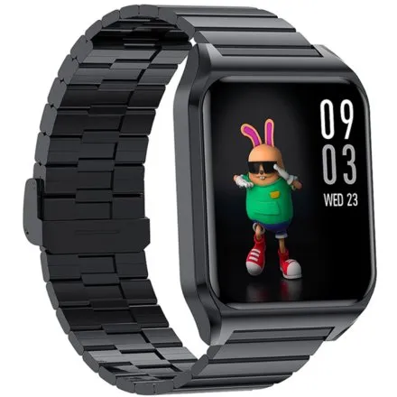 Smartwatch Rubicon Trend czarny na bransolecie z funkcją rozmowy