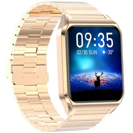 Smartwatch Rubicon Trend złoty na bransolecie z funkcją rozmowy