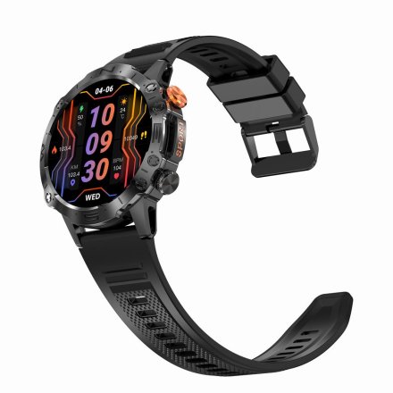 GRAVITY GT20-1 czarny smartwatch męski z funkcją rozmowy • BRANSOLETA + PASEK