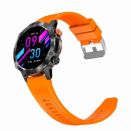 GRAVITY GT20-3 czarny smartwatch męski z funkcją rozmowy • DWA PASKI