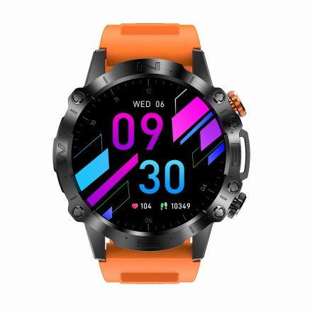 GRAVITY GT20-3 czarny smartwatch męski z funkcją rozmowy • DWA PASKI