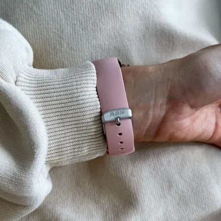 Smartwatch damski Rubicon Love Amoled różowy + ochrona ekranu