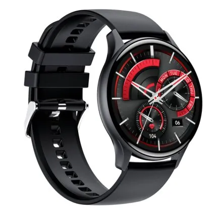 Smartwatch Rubicon Active Amoled czarny z funkcją rozmowy