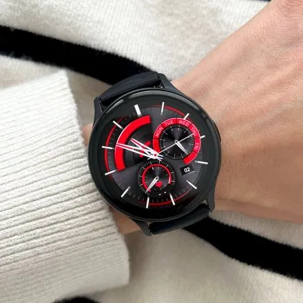 Smartwatch Rubicon Active Amoled czarny + ochrona ekranu