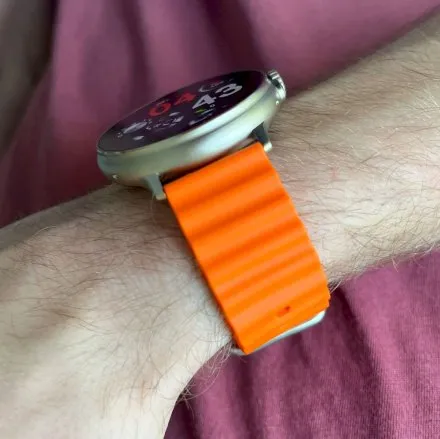 Smartwatch Rubicon Ultra pomarańczowy z funkcją rozmowy