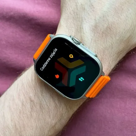 Smartwatch Rubicon Alex pomarańczowy + ochrona ekranu