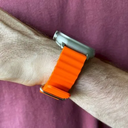 Smartwatch Rubicon Alex pomarańczowy + szary pasek